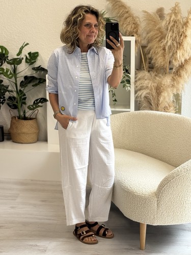 Pantaloni lino free quent - lino, free/quent