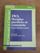 19A Discipline giuridiche ed