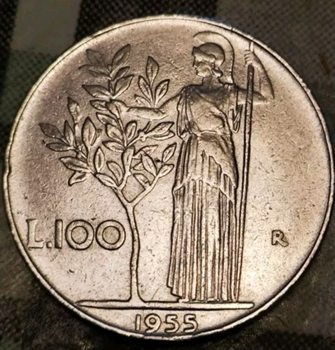100 lire 1955 tipo - 1955, 1°