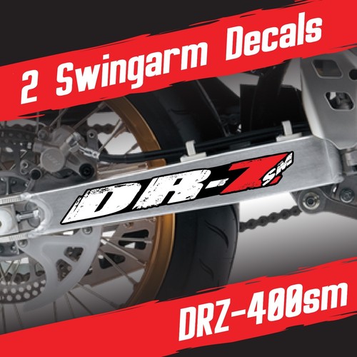 Drz400sm swingarm decals - drz400sm,