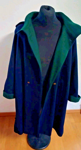 Cappotto loden donna blu con