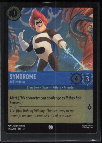 Sindrome lorcana evil - lorcana,