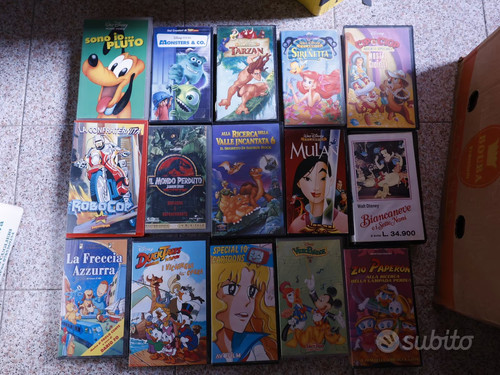 Lotto blocco stock vhs - lotto,