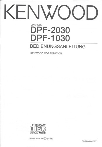 Kenwood lettore manuale - cd, di