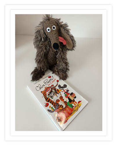 Peluche doudou chien pourri - chien,