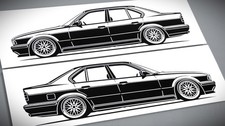 Adesivo BMW E34 M5 tuning