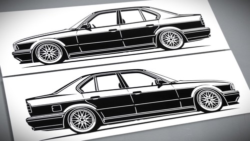 Adesivo bmw e34 - e34, m5