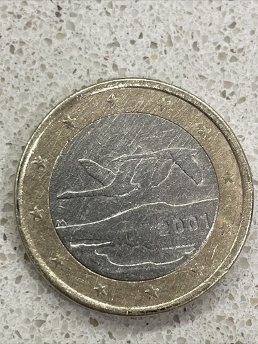 Moneta rara euro finlandia - moneta, 1