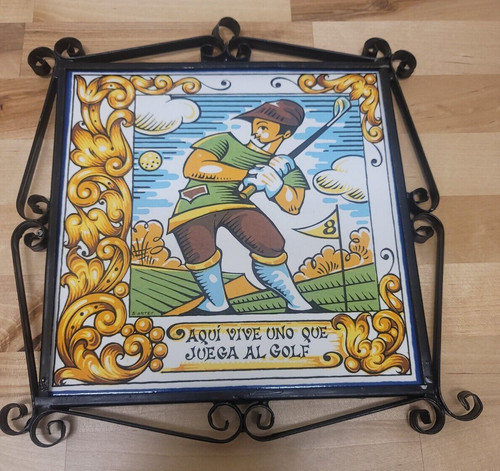 Piastrella parete golfista - da,