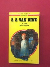 La fine dei Greene-S.S. Van Dine-libro Mondadori 1989-I Classici del Giallo 584