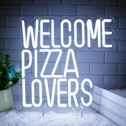 Welcome pizza lovers - welcome, neon