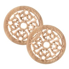 Dtoterul Fregi in Legno Decorativi per Mobili 2 Pezzi Applique per mobili L