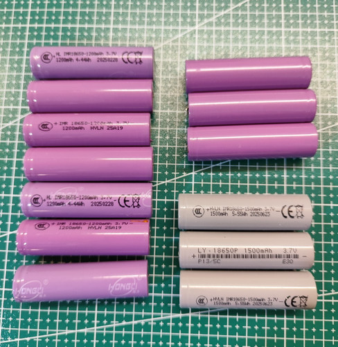 Lotto stok pezzi batteria - 13,