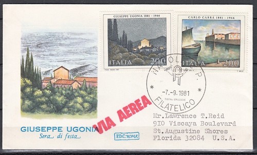 Italia 1981 fdc roma arte - roma,