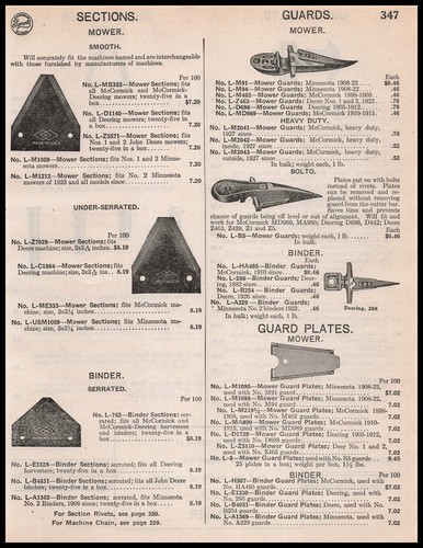 Trattore agricolo 1948 sezioni