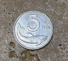 5 Lire 1956  Delfino