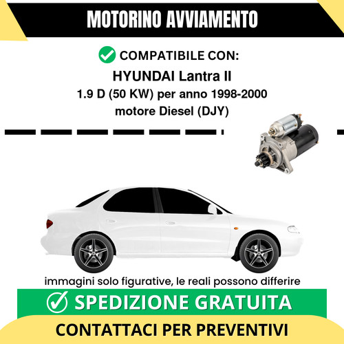 Motorino avviamento hyundai - motorino,