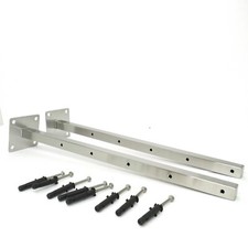 Tris di bracci per stendibiancheria a muro in acciaio inox AISI 304 Tre Pezzi