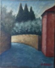 Dipinto olio su tela, “Via San Leonardo”  di Ottone Rosai Ritenuto Non Autentico