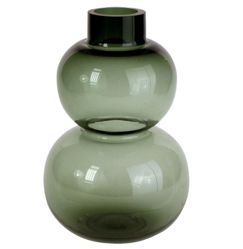 Bubble vaso grigio vetro - vaso,