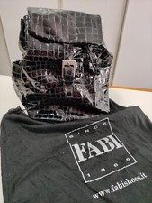 Borsa Donna Zaino Vera Pelle Stampata Coccodrillo FABI