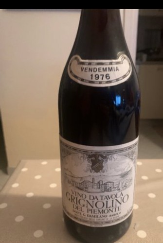 Vino grignolino annata - annata, 1976