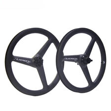 Tre Raggi Fibra di Carbonio Ruote 16in 349 Pinza a Disco Freno per Bicicletta Pieghevole