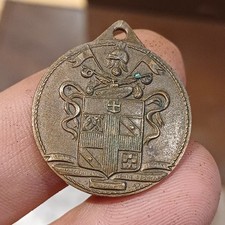 Vecchia Medaglia In Bronzo