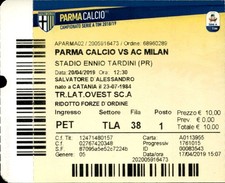 Biglietto stadio Parma Calcio