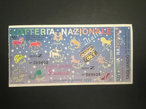Biglietto lotteria nazionale - biglietto,