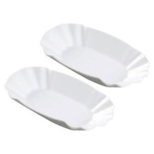  2 Pcs Piatto Da Portata Antipasti Piatti Dessert Vassoio Snack in Ceramica