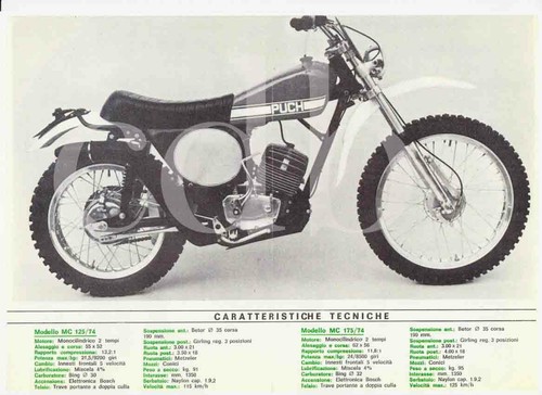 Depliant brochure moto puch - brochure,