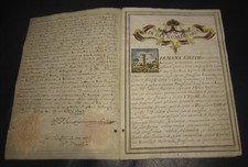 1742 Laurea su pergamena in