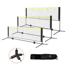 VEVOR Set Rete da Badminton Tennis Set Rete Portatile Pallavolo Esterno 302cm