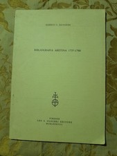 ROBERTO G.SALVADORI Bibliografia Aretina 1737-1790 Arezzo 1988   + 6 foto