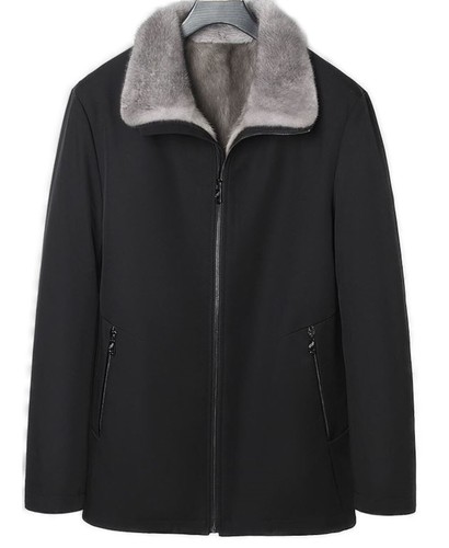 Giubbotto parka uomo nero