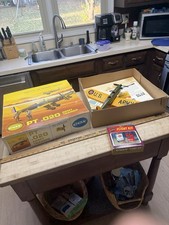 Vintage Cox Army Trainer PT-.020 addestratore di volo aereo a gas con scatola