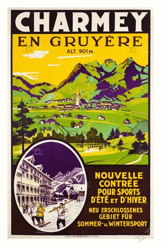 Tourisme charmey rvnb poster - charmey, rvnb-poster
