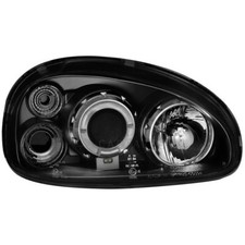 2 fari led nero/nero per opel
