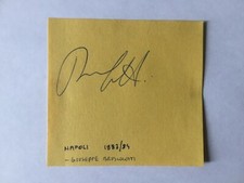 Autogramm GIUSEPPE BRUSCOLOTTI-SSC Neapel/Napoli 83/84-Zettel-IN-PERSON