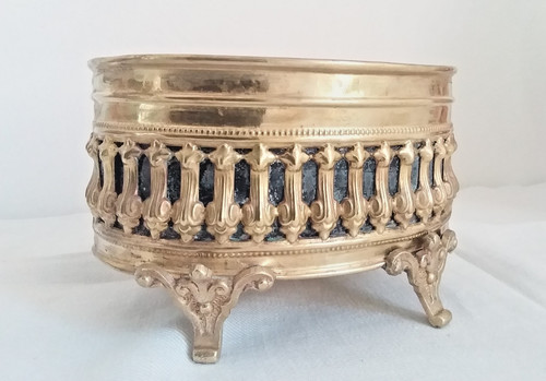 Petite jardinière laiton - jardinière, en
