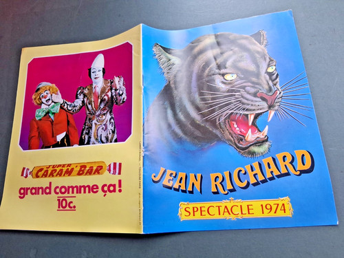 1974 programme cirque jean - cirque,