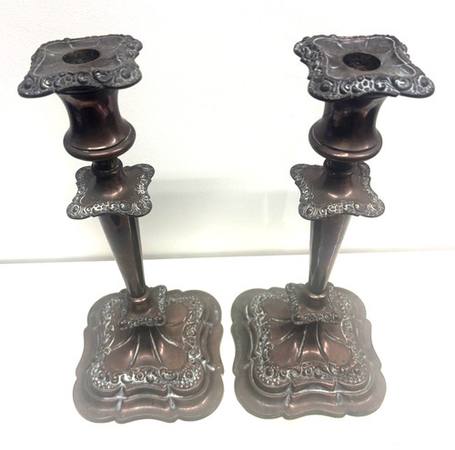 Coppia candelieri rame - candelieri,