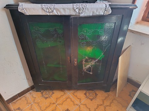 Credenza vetrinetta legno - credenza,