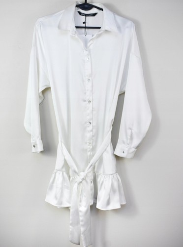 Abito camicia zara bianco - camicia,