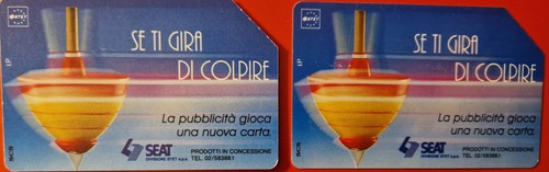 Due carte telefoniche sip - due,