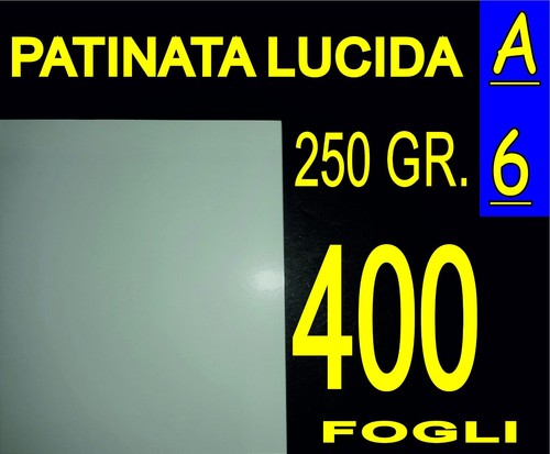 400 fogli carta patinata - fogli, a6