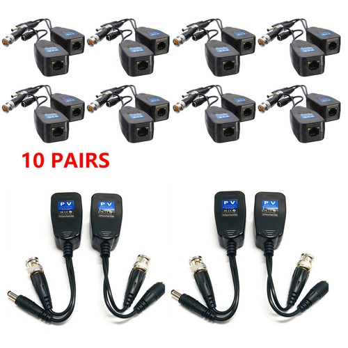 10pz ricetrasmettitore cctv - 10pz,