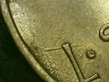 20 LIRE 1985 ERRORE - LINEA DA DANNEGGIAMENTO DEL CONIO AL ROVESCIO [K156]