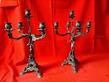  CANDELABRO ANTICO ARGENTO MASSICCIO 800. 5 bracci, cm 38 NUOVO MAI VENDUTO. 
